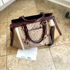 Brahmin Arden Satchel-Stone Carlisle.